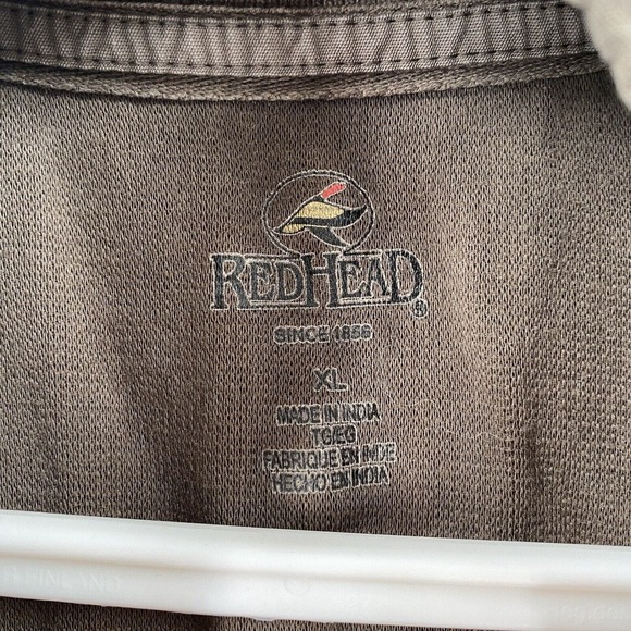 RedHead 1/4 Zip Pullover Shirt Men's XL Long Sleeve‎ Brown Canvas - Picture 7 of 12